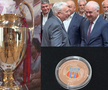 „Steau București, apoi Steaua Budapesta. După finală, întreaga lume a reținut numele campioanei” » Mugur Isărescu le-a înmânat eroilor de la Sevilla monede aniversare, la Palatul BNR
