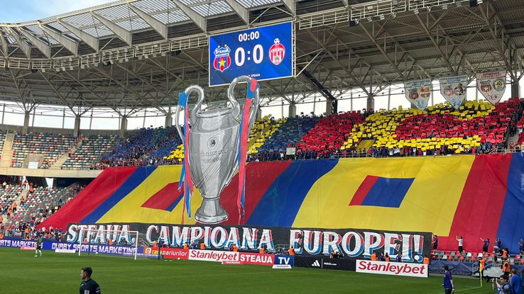 Steaua - Sepsi, scenografie la 40 de ani de Sevilla