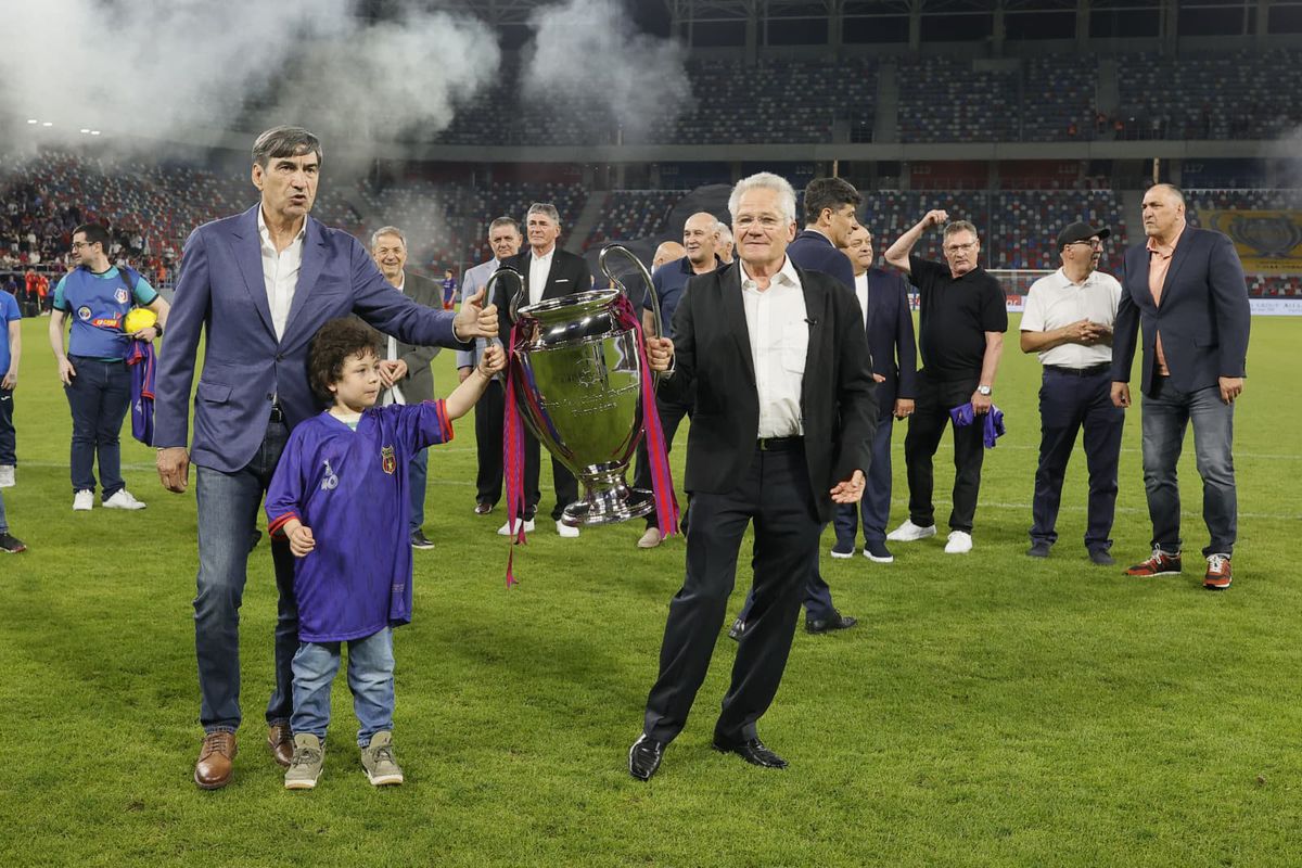 Legendele de la Sevilla, pe gazonul din Ghencea, la 40 de ani de la câștigarea CCE // foto: Cristi Preda (GSP)