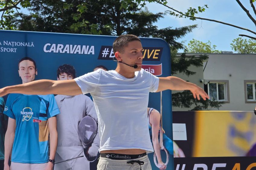 David Popovici, prezent la lansarea caravanei BeActive 2026/Foto: Bogdan Fechită (GSP.ro)