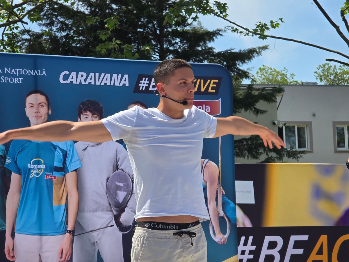David Popovici a fost prezent la un eveniment de promovare a mișcării și sportului, iar 400 de copii i-au fost alături: „Îmi amintesc de mine la vârsta lor”