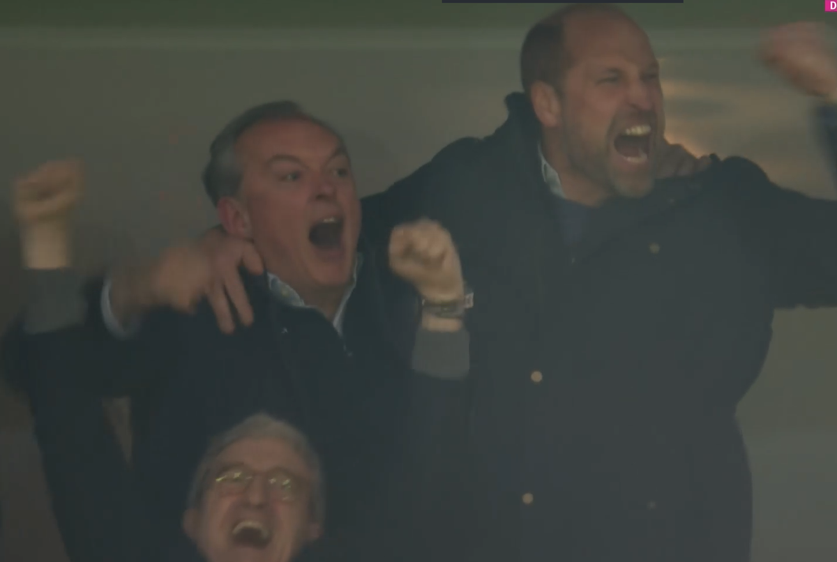 Bucurie regală pe Villa Park! Prințul William a „explodat” după golul lui Aston Villa