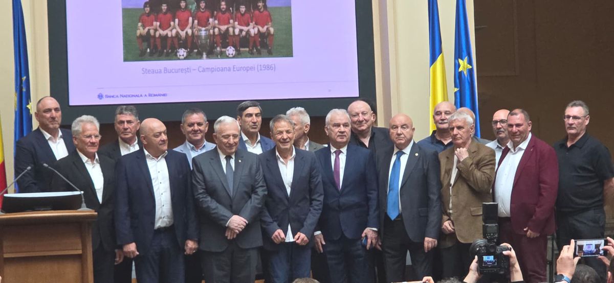 „«Steau» București, apoi Steaua «Budapest». După finală, întreaga lume a reținut numele campioanei” » Eroilor de la Sevilla le-au fost înmânate monede aniversare