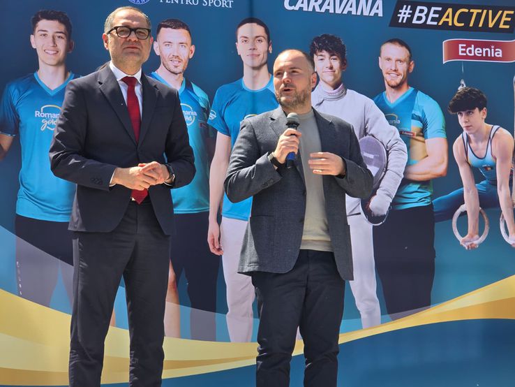 David Popovici, prezent la lansarea caravanei BeActive 2026/Foto: Bogdan Fechită (GSP.ro)