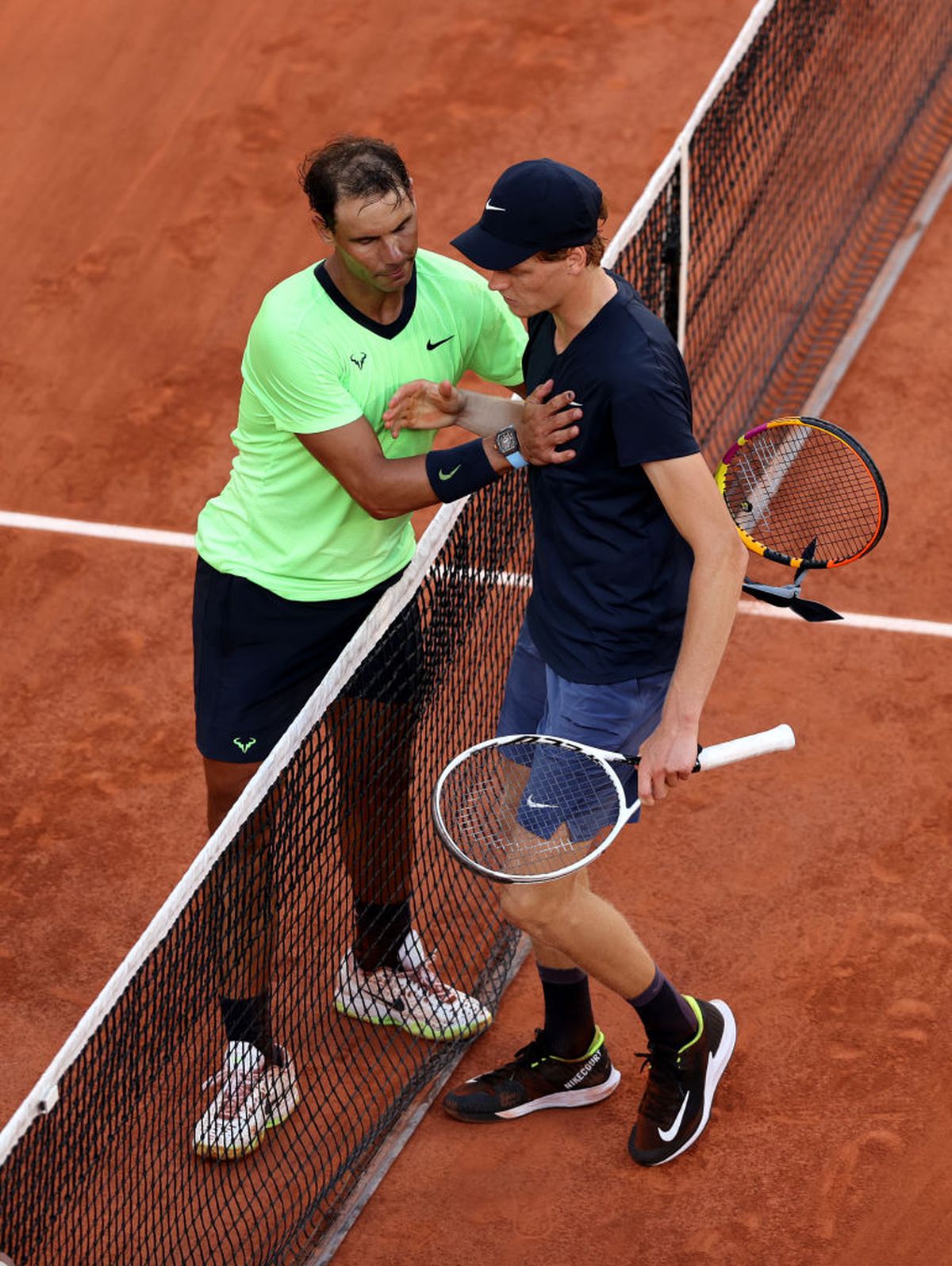 Rafael Nadal - Jannik Sinner, Roland Garros 2021 / FOTO: GettyImages