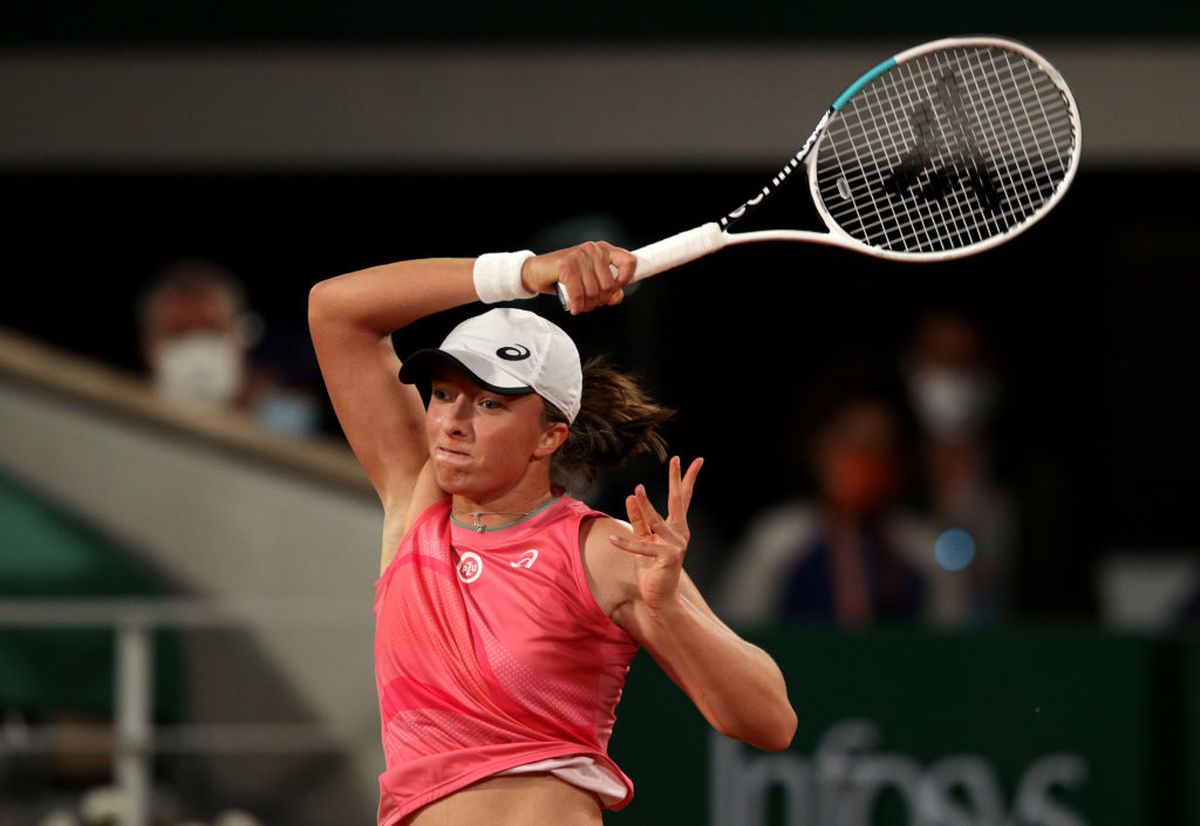 Iga Swiatek - Marta Kostyuk, Roland Garros 2021 / FOTO: GettyImages