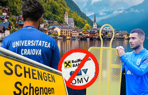 Craiova chiar boicotează Austria pentru votul Schengen negativ: a renunțat la Tirol, Raiffeisen și OMV! Unde merge în cantonament și ce bancă și companie de carburant a preferat