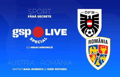 Austria - România, în drumul spre Campionatul Mondial » Comentăm cu Raul Rusescu și Iosif Rotariu, la GSP Live Special + Nu rata concursul serii