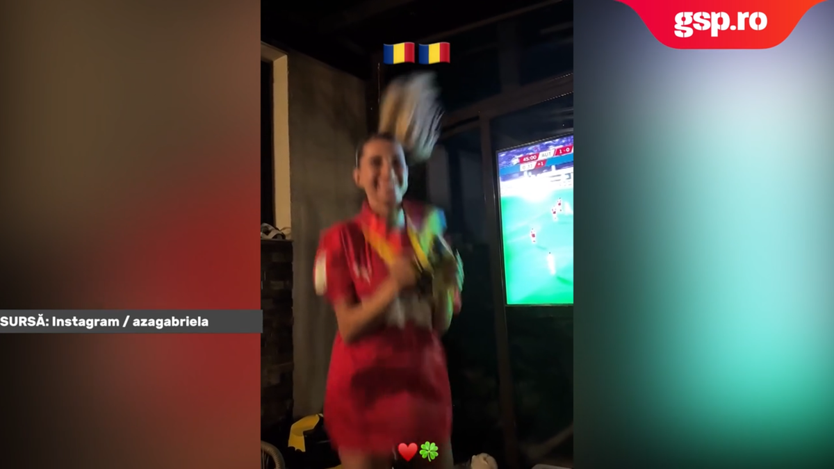 Aza Gabriela a sărbătorit prestația lui Horațiu Moldovan din prima repriză a meciului Austria - România
