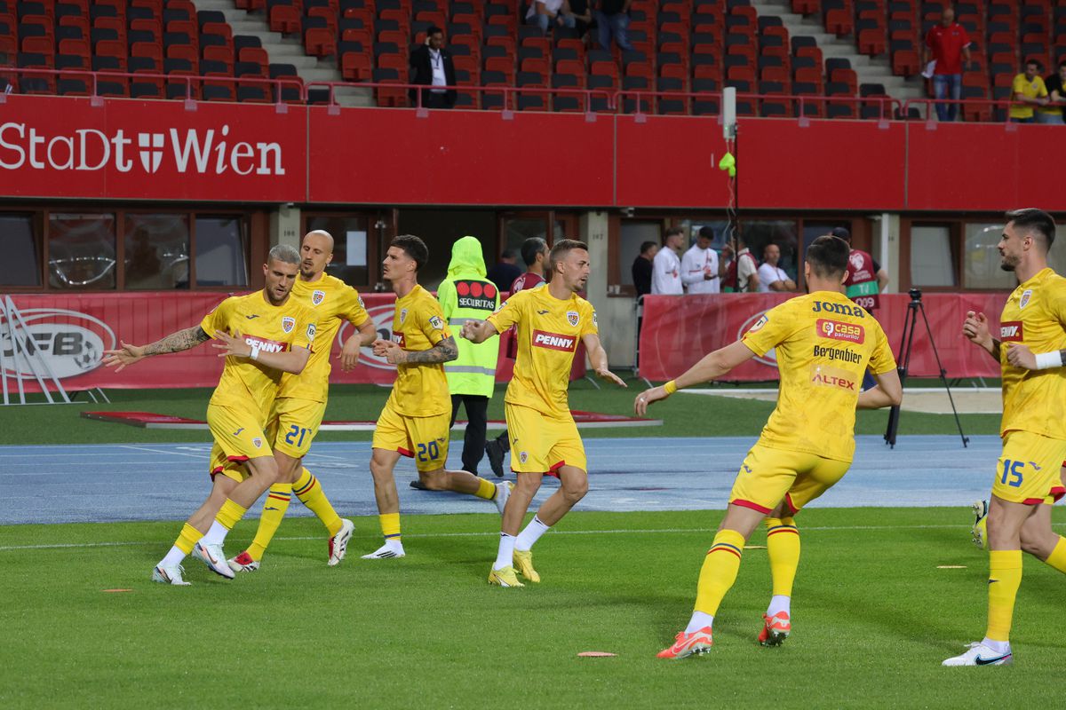 Austria - România, imagini de la încălzire