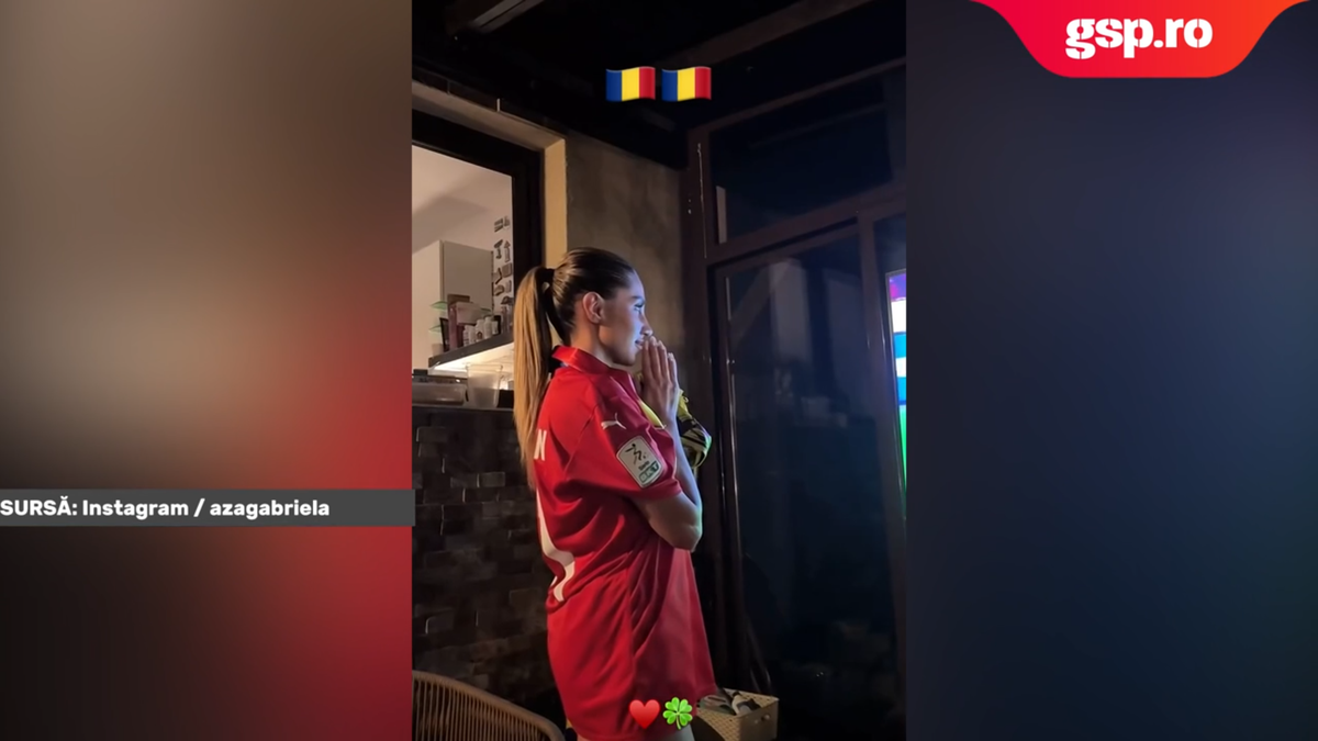 Aza Gabriela a sărbătorit prestația lui Horațiu Moldovan din prima repriză a meciului Austria - România