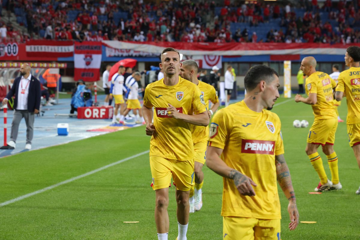 Austria - România, imagini de la încălzire