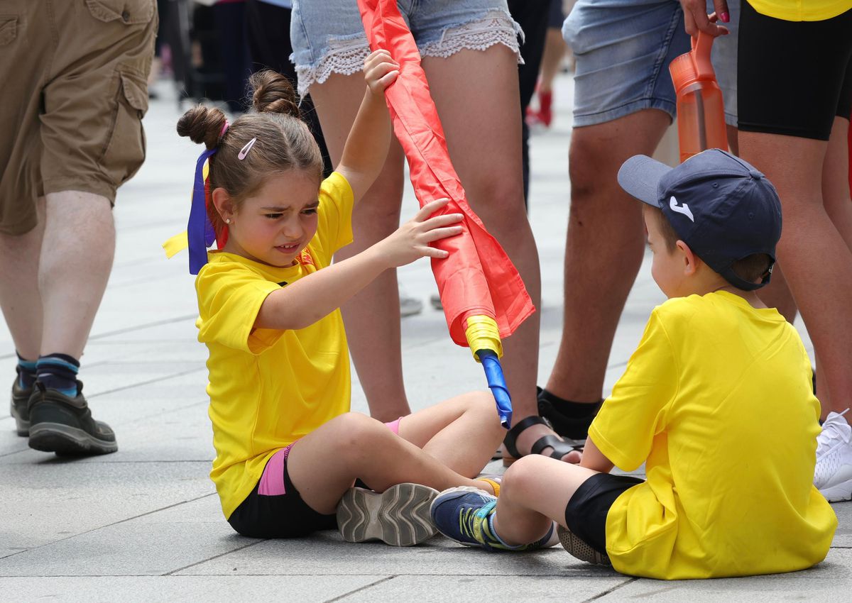10 imagini EPICE înainte de Austria - România: fanii „tricolori” din „Zidul Galben” chiar au imaginație! GALERIE FOTO