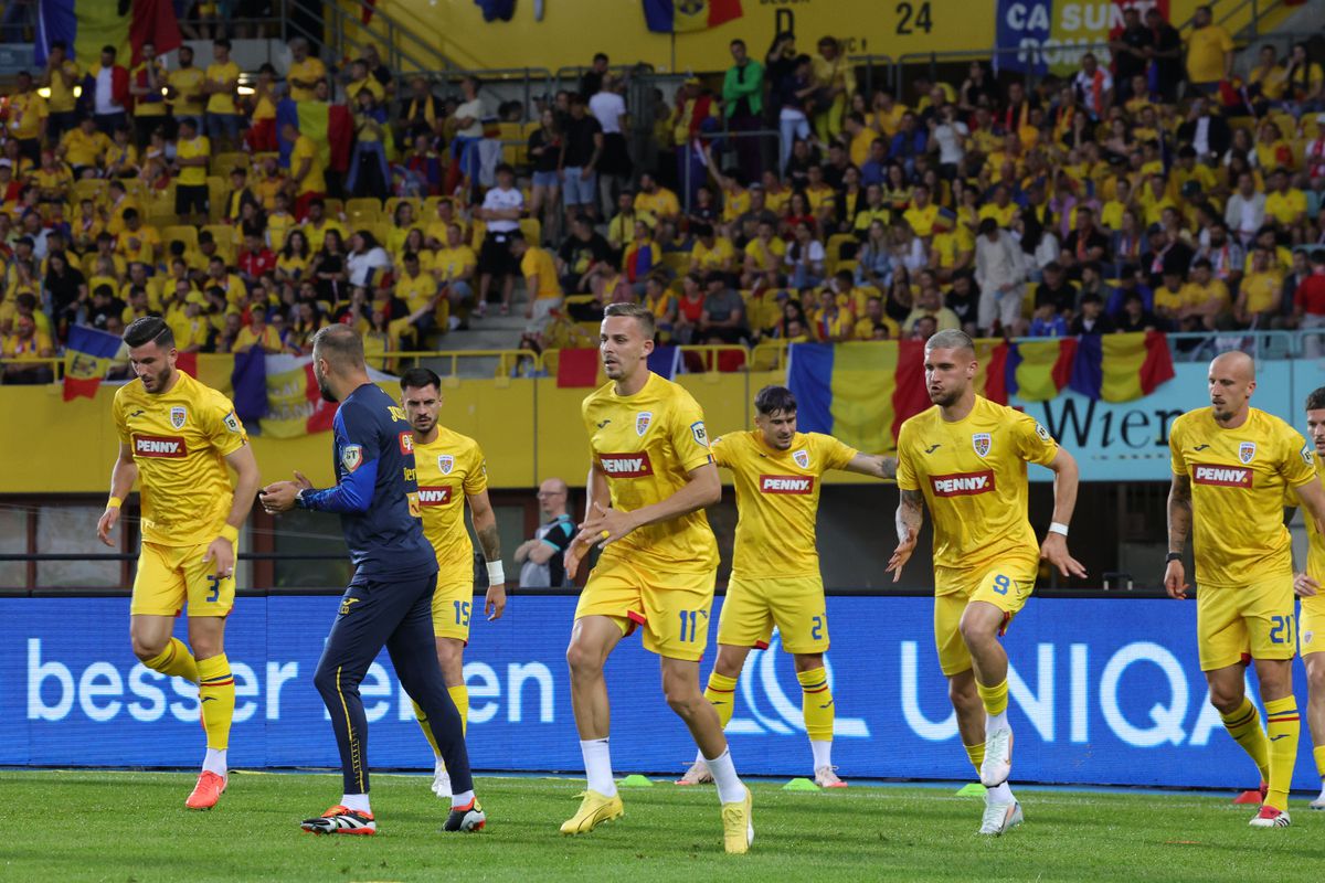 Austria - România, imagini de la încălzire