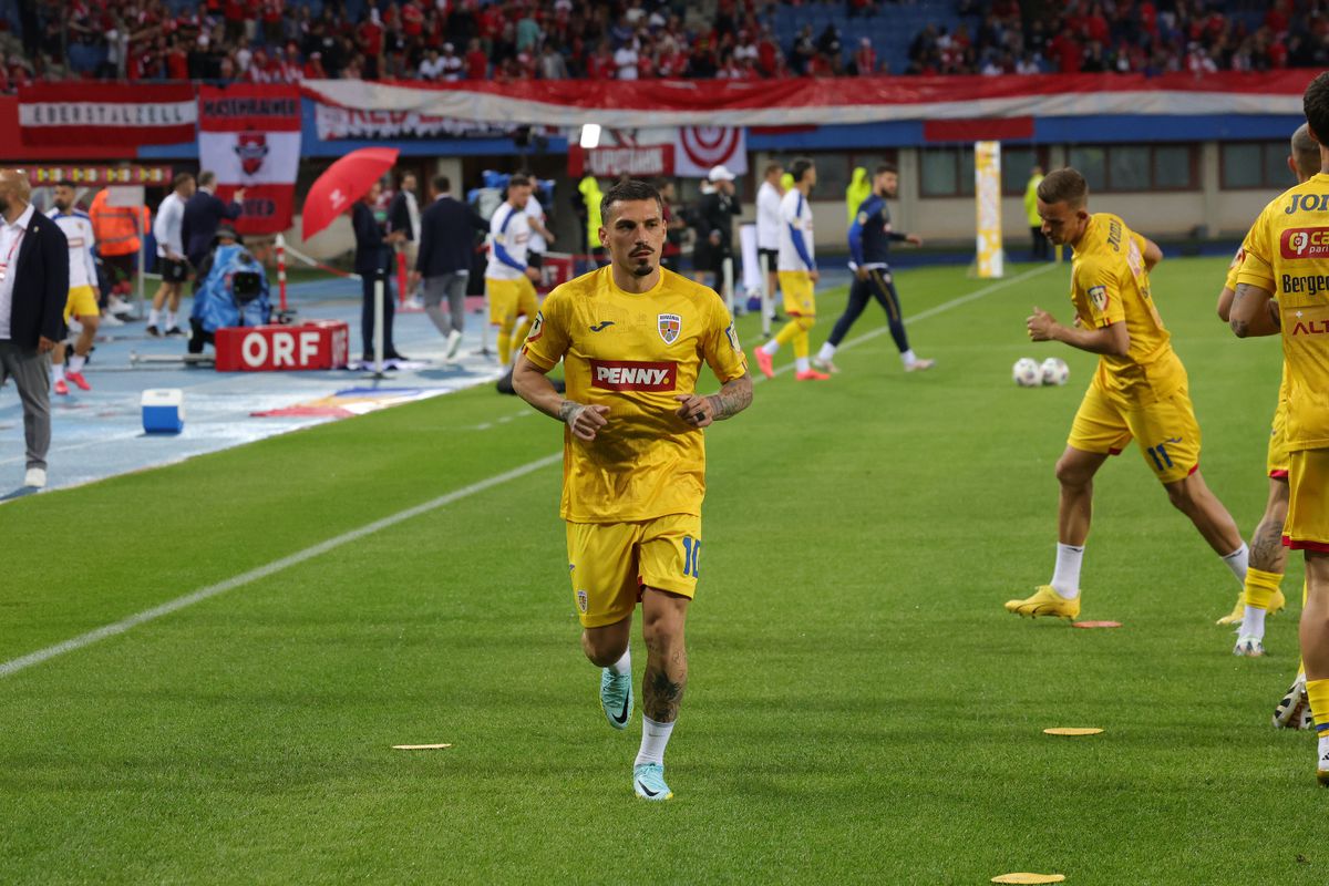 Austria - România, imagini de la încălzire