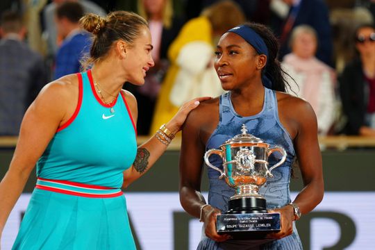 Aryna Sabalenka și Coco Gauff la festivitatea de premiere FOTO Imago Images