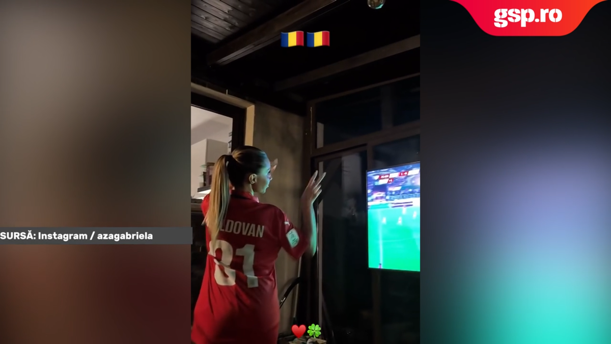 Mândră de iubitul titular în naționala României! I-a făcut galerie în fața televizorului: „Nu știți câte emoții am”