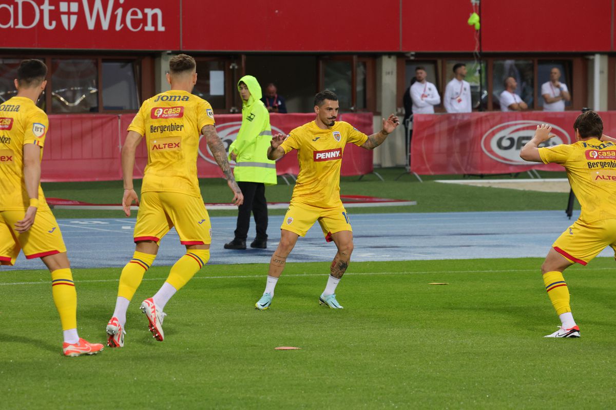 Austria - România, imagini de la încălzire