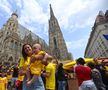 Fanii României în Stephansplatz, Viena/ foto: Eduard Vînătoru (GSP)