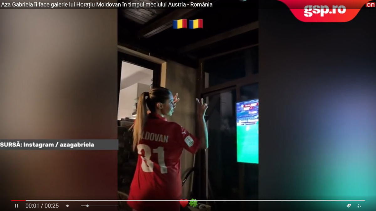 Mândră de iubitul titular în naționala României! I-a făcut galerie în fața televizorului: „Nu știți câte emoții am”