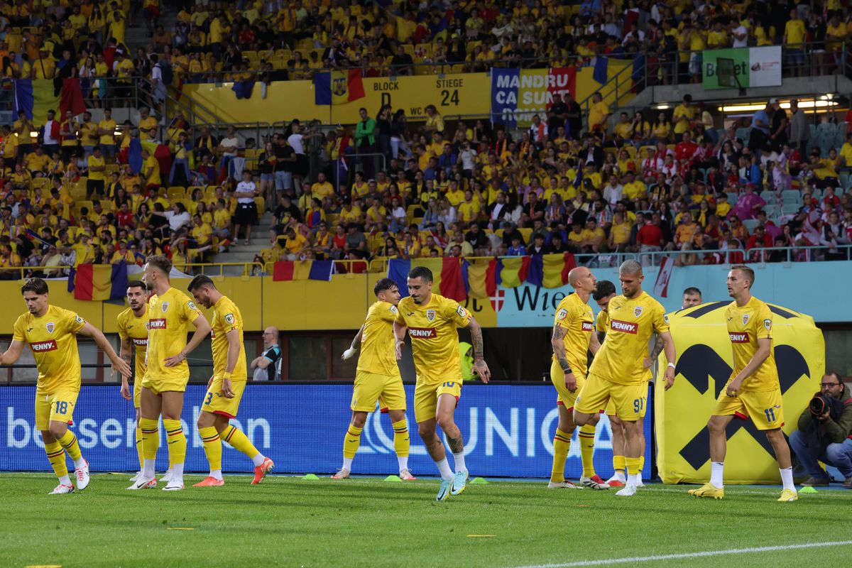 Austria - România, imagini de la încălzire