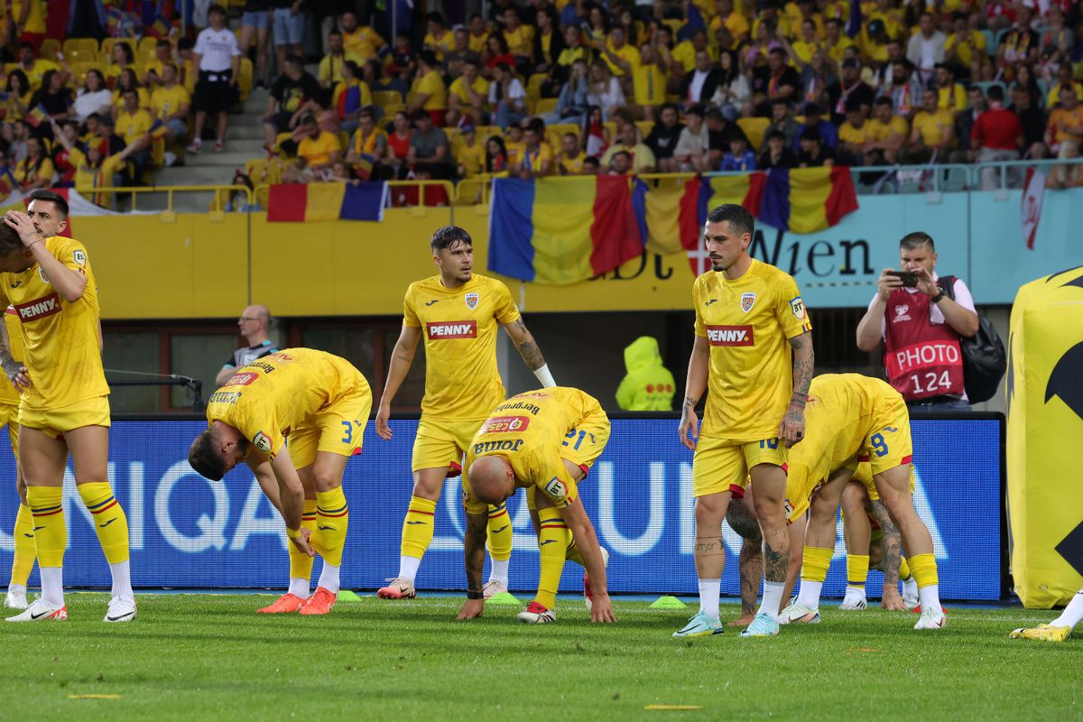 Austria - România, imagini de la încălzire