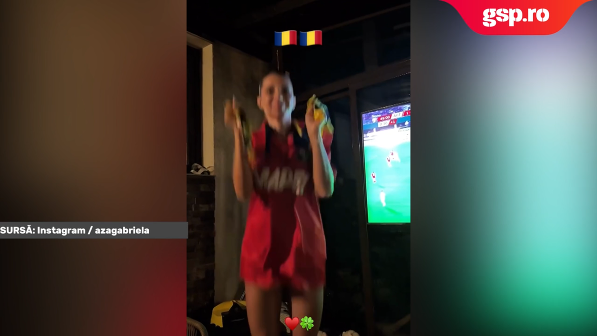 Aza Gabriela a sărbătorit prestația lui Horațiu Moldovan din prima repriză a meciului Austria - România