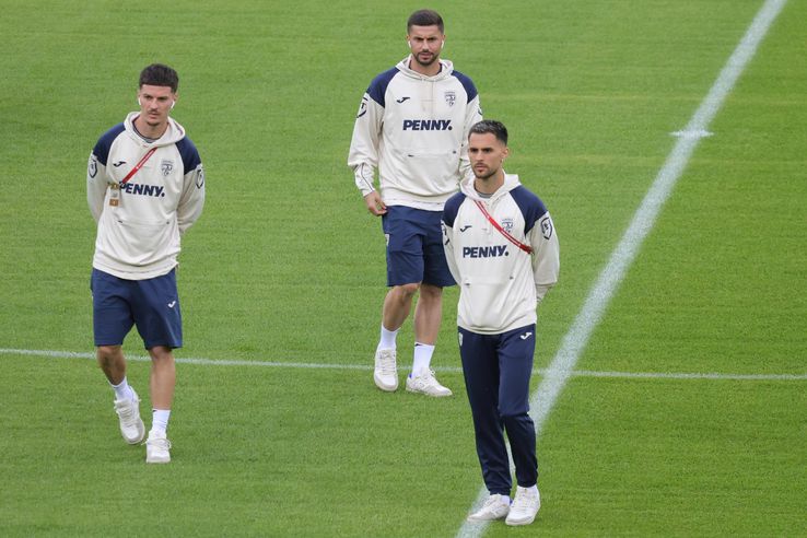 Austria - România, imagini de la inspecția gazonului // foto: Ionuț Iordache (GSP)