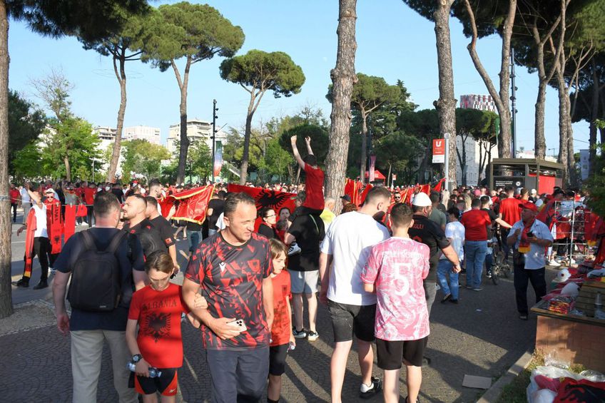 Tensiune înainte de Albania - Serbia. FOTO: Imago