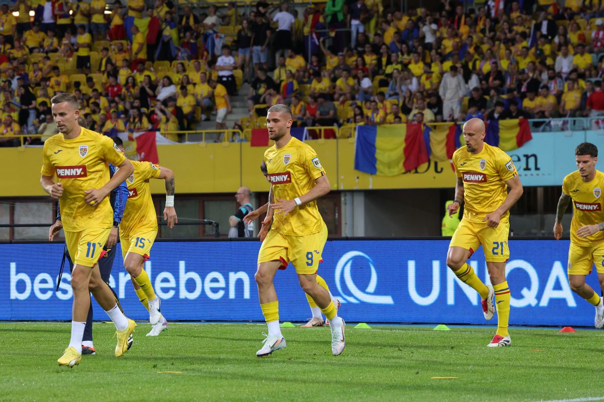 Austria - România, imagini de la încălzire