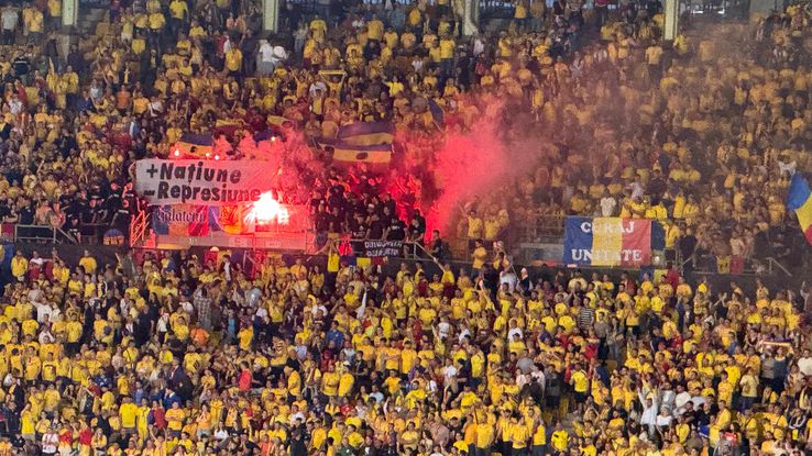 Atmosferă suporteri în Austria - România, meci de la Viena. Foto: Andrei Crăițoiu (GSP.RO)