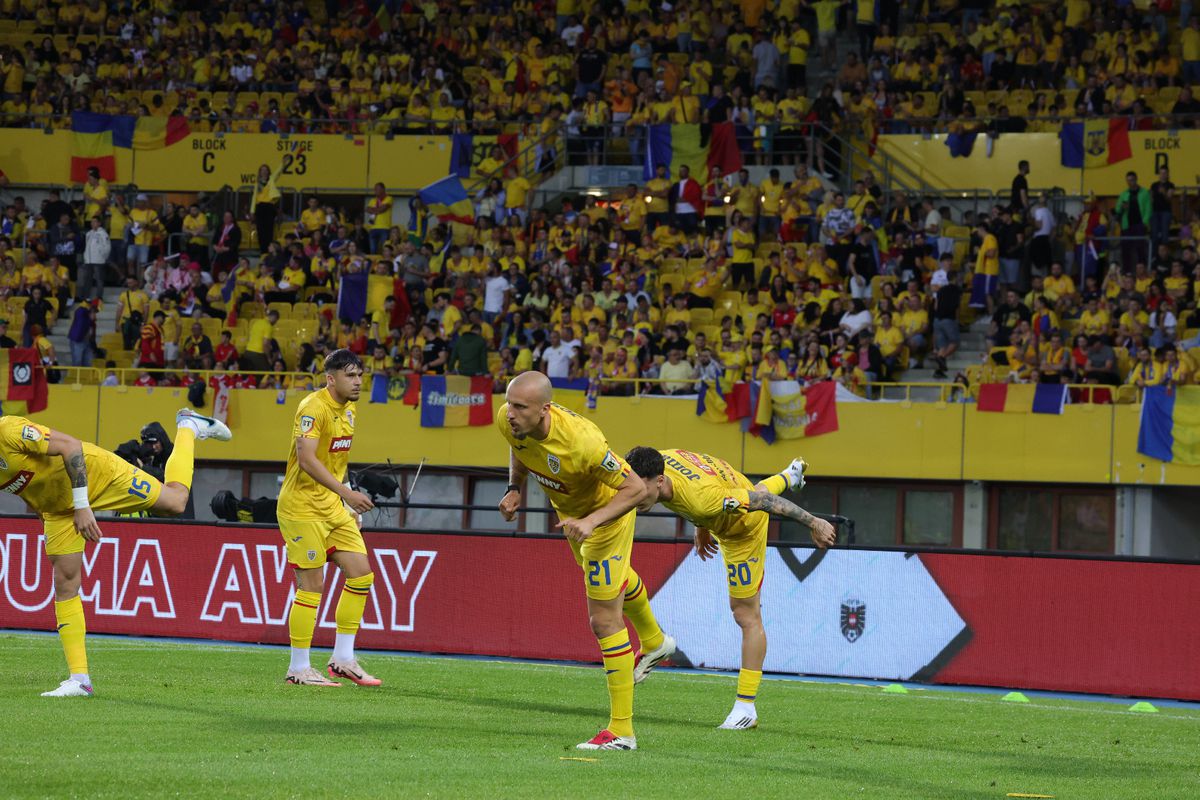 Austria - România, imagini de la încălzire