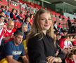 Antonia Salanță, iubita lui Daniel Bîrligea, a fost prezentă în tribunele stadionului „Ernst-Happel” la Austria - România. FOTO: Andrei Crăițoiu (GSP.RO)