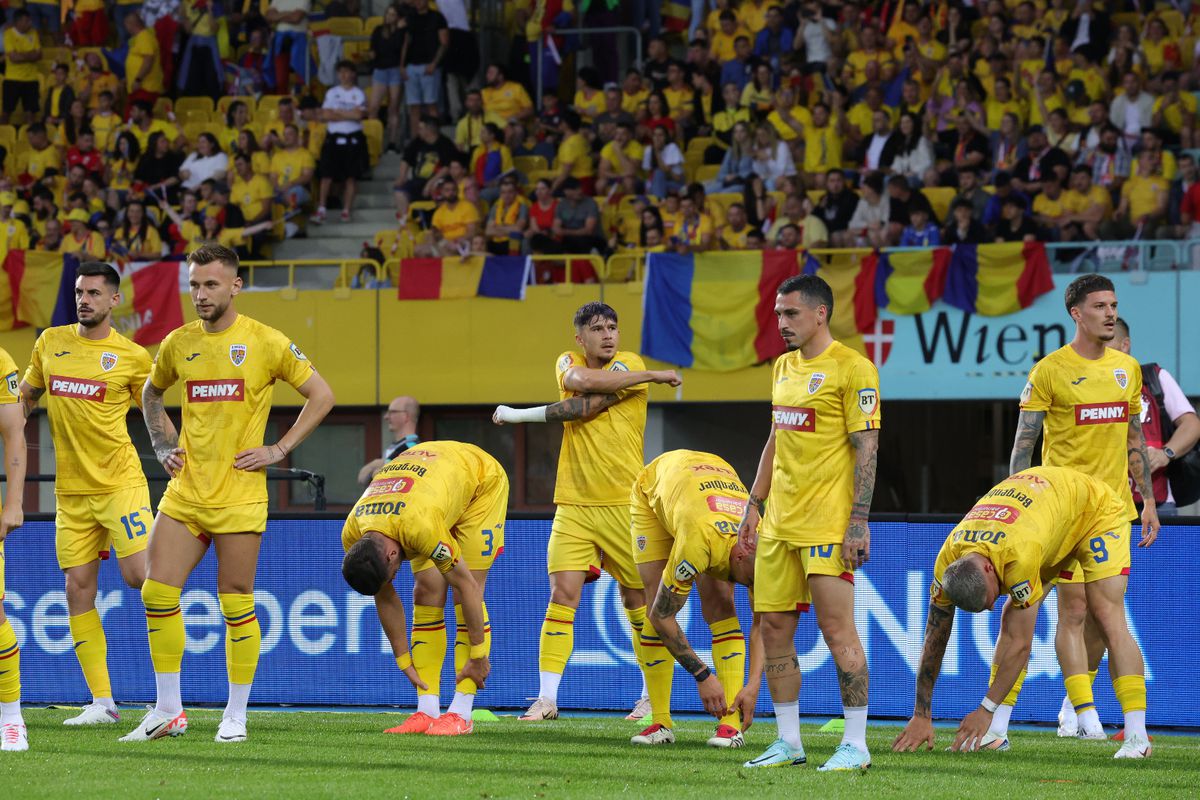 Austria - România, imagini de la încălzire