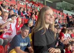 Antonia a „zburat” la Viena pentru a-l vedea pe Daniel Bîrligea în Austria - România: „Sunt atât de bucuroasă că sunt aici!”
