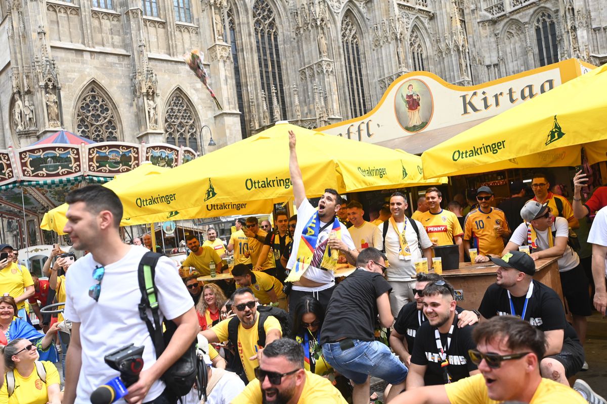 Fanii României în Stephansplatz, Viena