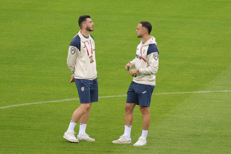 Austria - România, imagini de la inspecția gazonului // foto: Ionuț Iordache (GSP)