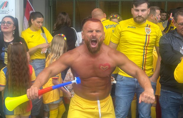 10 imagini EPICE înainte de Austria - România: fanii „tricolori” din „Zidul Galben” chiar au imaginație! GALERIE FOTO