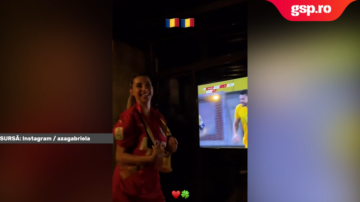 Mândră de iubitul titular în naționala României! I-a făcut galerie în fața televizorului: „Nu știți câte emoții am”