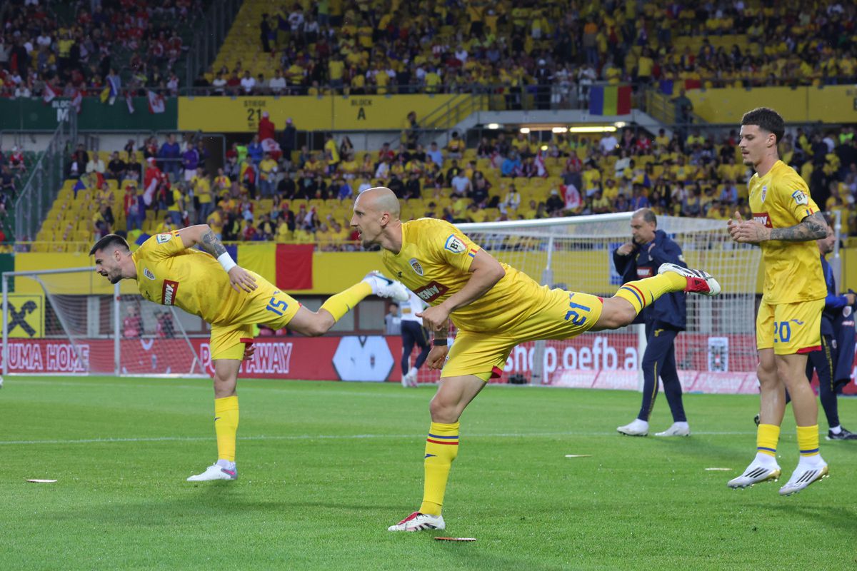 Austria - România, imagini de la încălzire