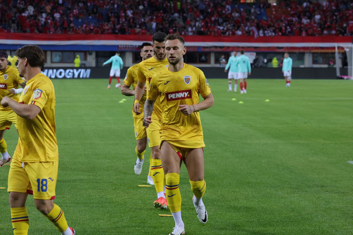 Austria - România, imagini de la încălzire