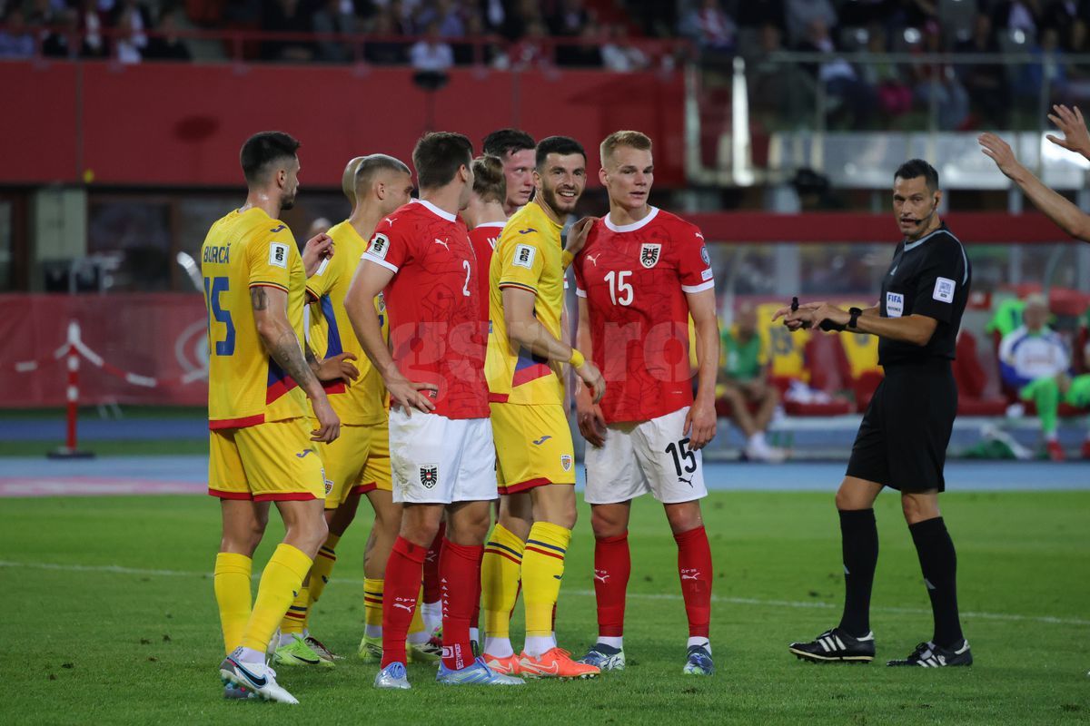 Gestul lui Lucescu spune totul! 7 detalii de la Austria - România: cine l-a flancat pe Burleanu, „gafa” organizatorilor + Momentul în care „Zidul Galben” s-a făcut roșu