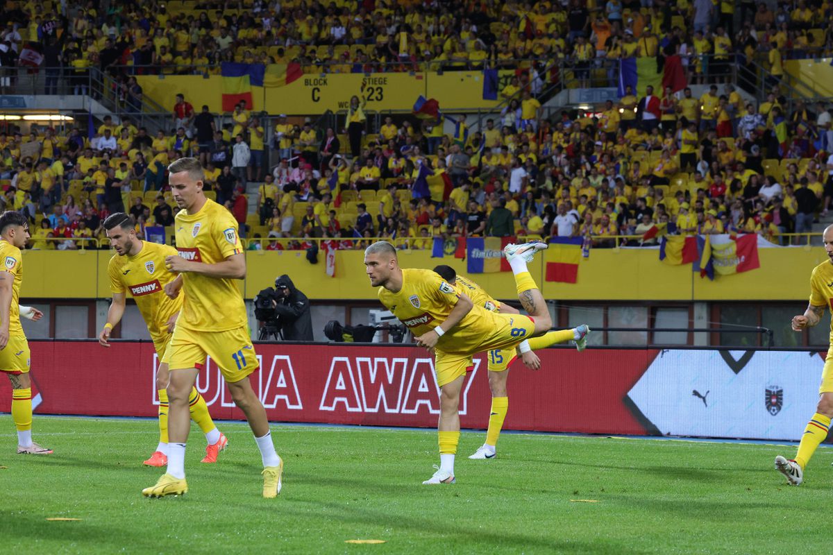 Austria - România, imagini de la încălzire