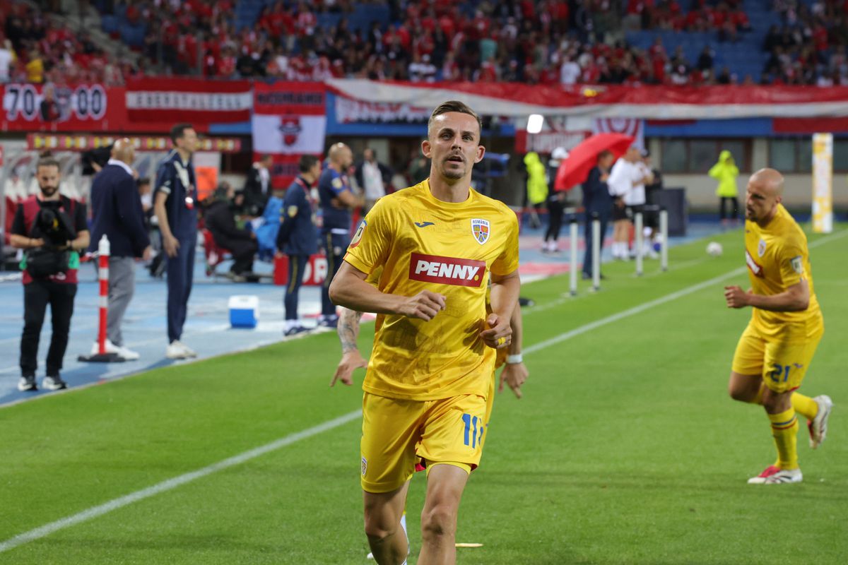 Austria - România, imagini de la încălzire