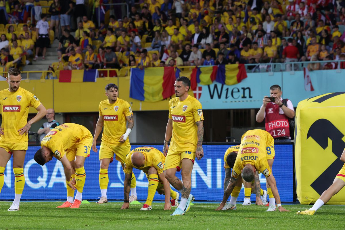 Austria - România, imagini de la încălzire