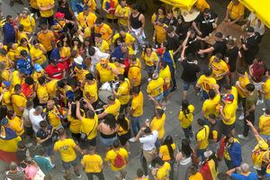 Austria - România, crucial pentru calificarea la Campionatul Mondial din 2026 » Un suporter a fost gonit de ultrași din Stephansplatz: „Nu vrem lăutărie”