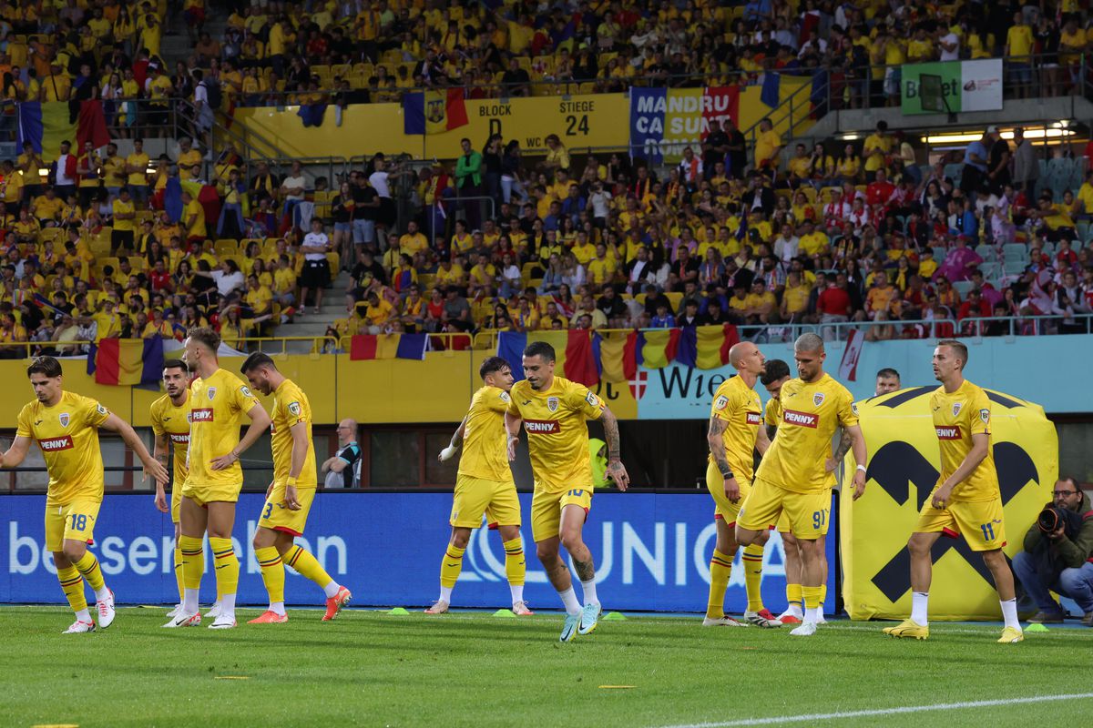 Austria - România, imagini de la încălzire