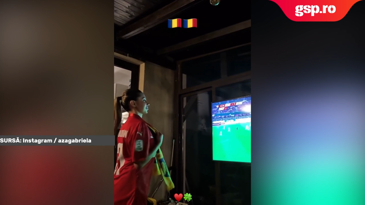 Mândră de iubitul titular în naționala României! I-a făcut galerie în fața televizorului: „Nu știți câte emoții am”