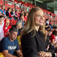 Antonia Salanță, iubita lui Daniel Bîrligea, a fost prezentă în tribunele stadionului „Ernst-Happel” la Austria - România. FOTO: Andrei Crăițoiu (GSP.RO)
