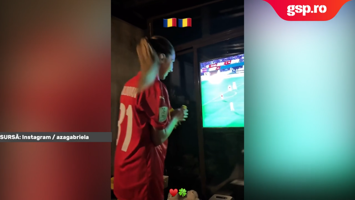 Aza Gabriela a sărbătorit prestația lui Horațiu Moldovan din prima repriză a meciului Austria - România